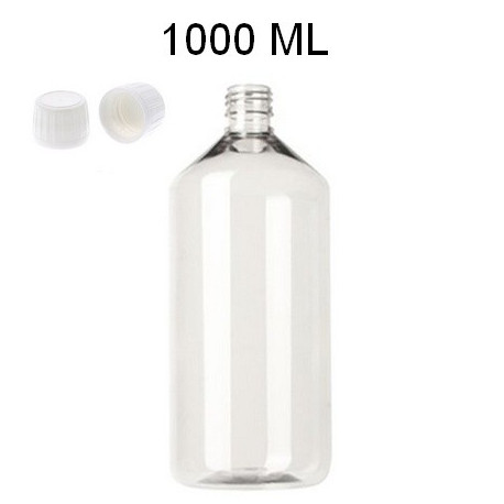 Bouteille 1000 ml PET + réducteur + bouchon, fiole 1 litre diy, bouteille  1litre