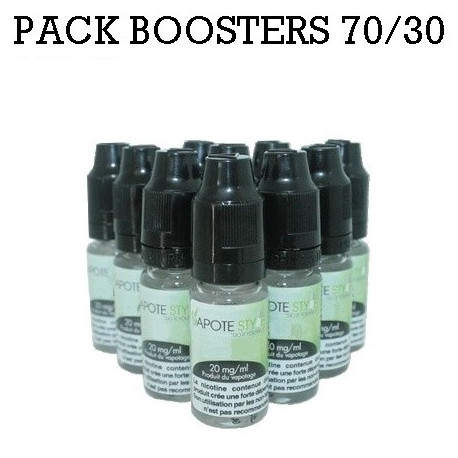 Pack Booster Nicotine 6 mg 10 ml 70/30 - 70% PG / 30% VG DIY Lot de 6  Bouteilles E-Liquides - Cdiscount Au quotidien