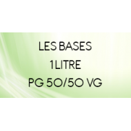 Achat Base sans nicotine 50/50 1 Litre pour e-liquide DIY